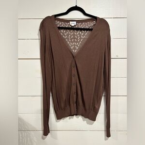 Brown Button Up Cardigan NWOT  Lularoe